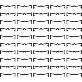 HARFINGTON 100pcs Pegboard Hook Locks 2" Length Plastic Peg Hanger Fixer Pegboard Display Hook Organizer Peg Board Hook Clip Retainers for Fixing Shelf and Peg Hook, Black