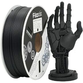 Fibreheart PAHT-CF 3D Printer Filament, PPA Nylon Reinforced with Carbon Fiber for Exceptional Strength and Thermal Stability,Compatible with Bambu LAB and Other FDM 3D Printer,1KG, Black