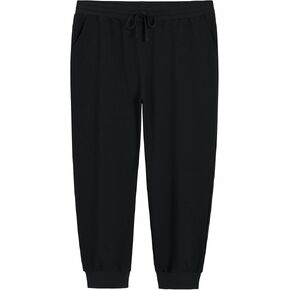 Weintee Women's Plus Size Joggers Cotton Sweatpants with Pockets in Kuwait