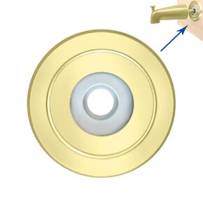 1/4 بوصة فاصل لـ Tub Spout ، حلقة شفة الحافة لصندوق الحمام ، لوحة غطاء Eschutcheon للسبوتين مع ماء حظر PVC ، سدادات إعادة تشكيل أنابيب الدش (304SUS-GOLD)