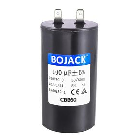 BOJACK CBB60 100UF 250 Volt 50/60Hz AC Capacitor Round Run Start Capacitor