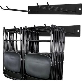 MAQUITA Folding Chair Storage Rack for Chair Organization and Garage Wall Mount Storage, Garden Tool Rack Organizer (2 Pack)