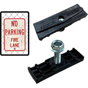 ProLink Sign Bracket for Chain Link Fence [Pack of 24] - Chain Link Sign Fence Mount | Fence mounting Fastener Bracket with Stainless Steel Bolts | Easy Installation, Ideal for Business
