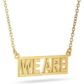 Stone Armory Penn State Gifts - 18K Gold Plated WE ARE Penn State Necklace - Hypoallergenic and Adjustable 16-20in - Penn State University Jewelry