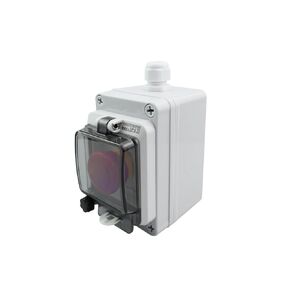 Emergency Stop Button with Box 660V 10A Emergency Shut Off Switch E-Stop Push Button Switches Box Waterproof for Outdoor use IP67