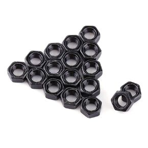 Hilitand 100pcs Hex Nuts Set, M2.5 Metric Thread Carbon Steel Hexagonal Nuts Kits for Machine Fastener(M2.5)