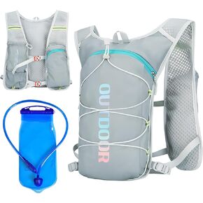 Hydration Backpack with 2L Water Bladder, Running Vest for Women Men,5 oz Ultra Lightweight Running Vest for Running Cycling Hiking Camping