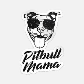 Pitbull Mama Funny Pit Bull Mom Sticker Vinyl Car Bumper Laptop Winow Decal Waterproof