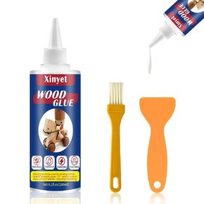 Wood Glue, Professional Furniture Repair Glue, Waterproof Clear Wood Glue for Furniture Heavy Duty, Strong Wood Glue for Crafts, Furniture, Wood Floor and Wood Products-180ml