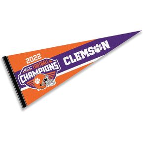 College Flags & Banners Co. Clemson Tigers 2022 Acc Football Champions Pennant Flag