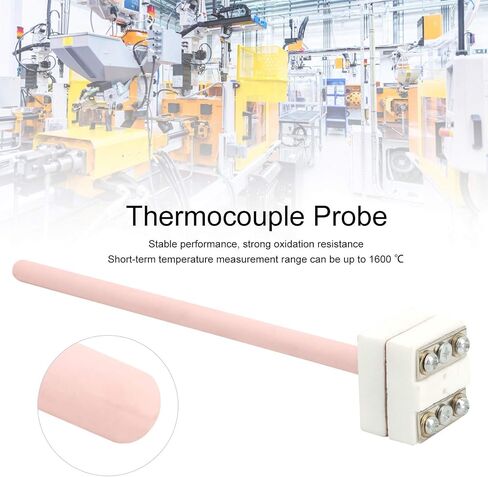 Garosa High Temperature Thermocouple Small Thermocouple 0-1600℃ Heat Resistant Temperature Sensor Probe Thermocouple WRP100 Stype(150mm) in Saudi Arabia