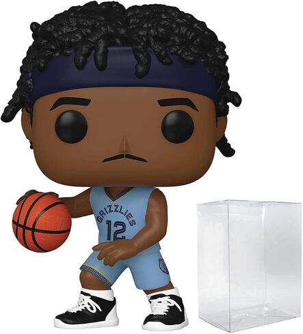 POP NBA: Grizzlies - Ja Morant (Alternate Uniform) Funko Vinyl Figure (Bundled with Compatible Box Protector Case), Multicolor, 3.75 inches in Saudi Arabia
