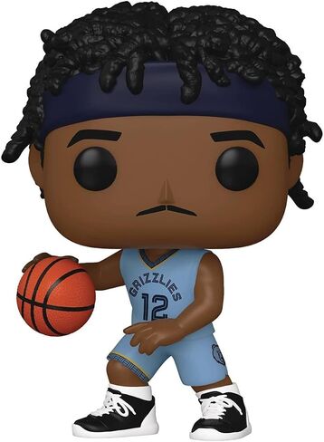 POP NBA: Grizzlies - Ja Morant (Alternate Uniform) Funko Vinyl Figure (Bundled with Compatible Box Protector Case), Multicolor, 3.75 inches in Saudi Arabia