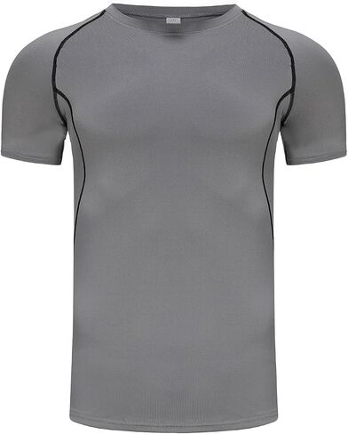 Men Compressoin Quic Dry Shirt Work-Out Shirt in Saudi Arabia