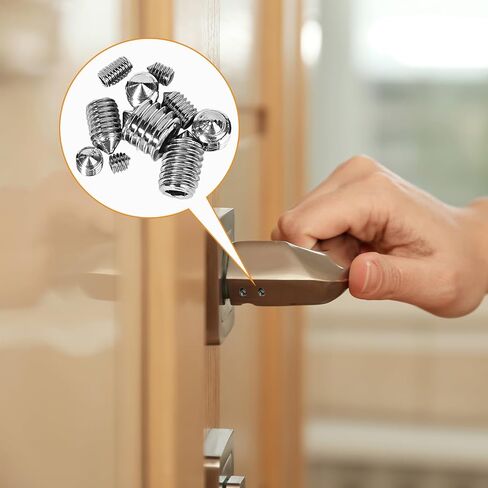Set Screw Assortment Kit (250 Pcs) - Metric Sizes M3, M4, M5, M6, M8-304 Stainless Steel Cupped & Hex Head Screws - Perfect for Door Knobs, Home Repair, Furniture, and More! in Saudi Arabia