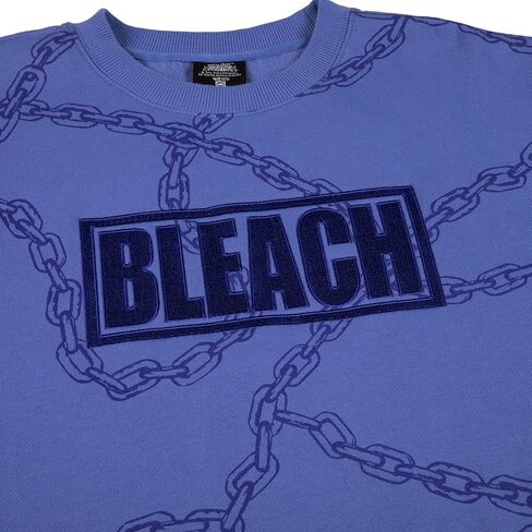Bioworld Bleach Soul Chains Crew Neck Long Sleeve Blue Sweatshirt in Saudi Arabia