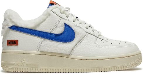 Nike Air Force 1 '07 WMNS Sneakers, Sail/Coconut Milk/Campfire Orange/Racer Blue, Size 7 in Kuwait