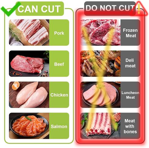 Fresh Meat Slicer, Manual Fresh Meat Cutter Food Slicer, Fresh Meat Slicing Shredding, Meat Cleavers -Gray in Saudi Arabia