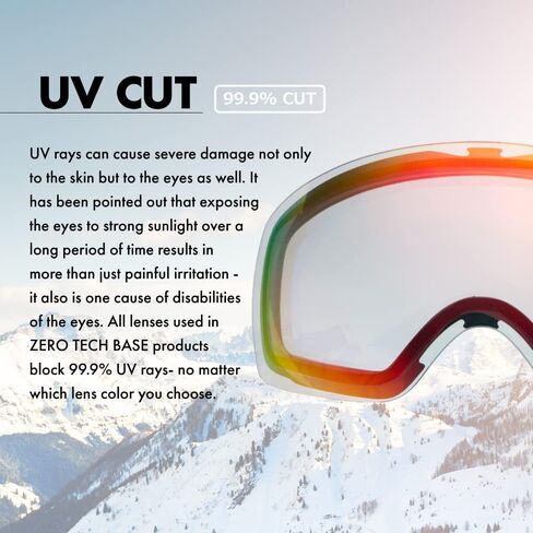 [With translation Replacement Lens compatible with Smith Snow Goggles Mirror I/O in Saudi Arabia