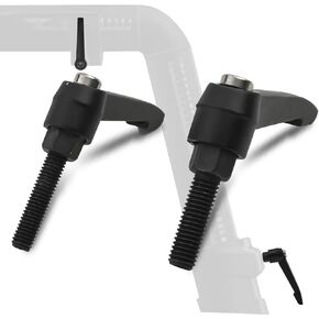 2PCS Exercise Bike Seat an Handle Height bar Adjustment Lever Compatible with Peloton Bike Replacement Parts, Adjustable Alloy L-Handle Accessories