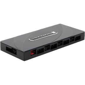 Thermalright Fan and ARGB HUB×8 Hub Controller Support 8 Groups of Fans,3Pin PC ARGB Fan Controller,PWM Fan Hub,SATA Power Cord Direct Input(12V 4pin RGB is not Supported),SATA Cable not Included