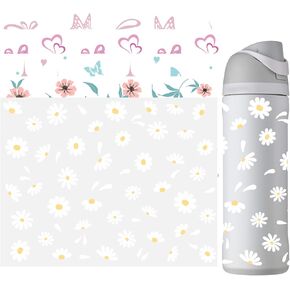 SPORCLO Stickers for Owala FreeSip Water Bottle 24 oz 32 oz, Waterproof UV DTF Decals, Accessories Set Stickers for Owala Cup, Cute Stickers for Teens Girls Kids Adults