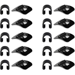 10 Pieces C-Clip Cable Guide, Aluminum C Buckle Bicycle Frame C Buckle for MTB Road Mountain Bike