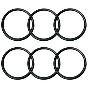 6-Pack Vacuum Cleaner Belts, Replacement Rubber Belts for Commercial Upright Models Compatible with 30563B, SC679, and Eureka Style RD Models