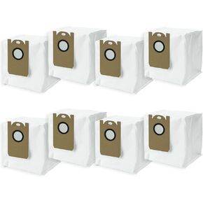 BBT BAMBOOST Dust Bag Replacement Parts Fit for AIRROBO T10+, Laresar L6 Pro, Honiture Q6 Pro, Neabot NOMO N2 Vacuum Cleaner(8 Pack)