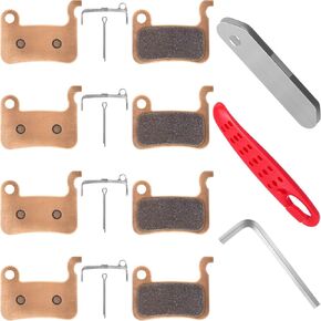 4 Pairs Sintered Metal Bike Disc Brake Pads Compatible with Sram Brake Pads Compatible with Avid Elixir E1 E3 E5 E7 E9 Er Xo Xx Db1 Db3 Db5, Compatible with Nutt Hydraulic Disc Brakes