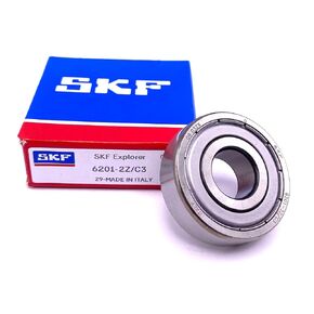 SKF Italy 6201 ZZ C3 Deep Groove Ball Bearing, Metal Shielded,6201-2Z/C3 12x32x10 mm