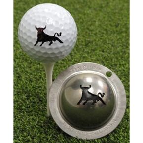 Tin Cup Bull Market Golf Ball Marking Stencil, Steel