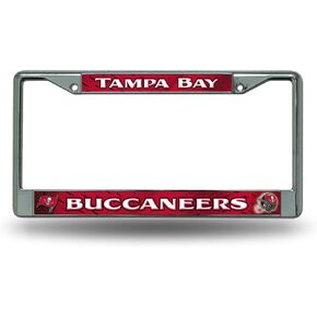 Rico Industries NFL Unisex-Adult Standard Chrome License Plate Frame