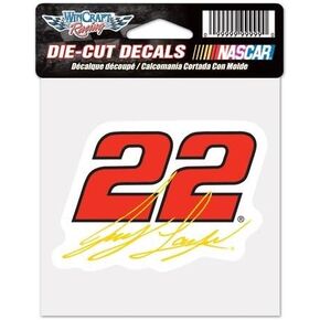 Wincraft NASCAR Joey Logano 4x4 Perfect Cut Color Decal, One Size, Team Color