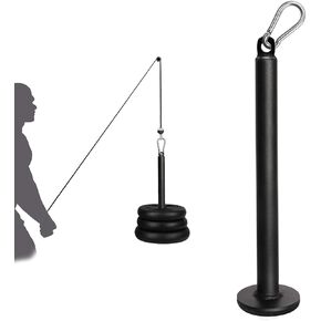 Weight Loading Pin with Carabiner, Fitness Weight Lifting Pin fit 1 inch Standard / 2 inch Olympic Weight Plates Pulley Cable System Attachment for Home Gym Muscle Strength Training (Olympic)