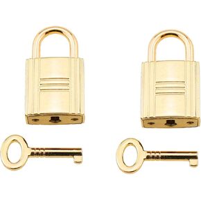 RLECS 2PCS 35x20x11mm Zinc Alloy Antique Padlock with Key Vegetable Basket Bag Decorative Mini Padlock Bag Accessories for Wooden Box Decorative Box Luggage Backpack Jewellery Box