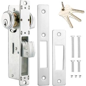 Storefront Mortice Hook Door Lock, Commercial Door Locks Mortise Cylinder, Storefront Door Mortise Lock Hook Deadbolt(1-1/8" Backset)