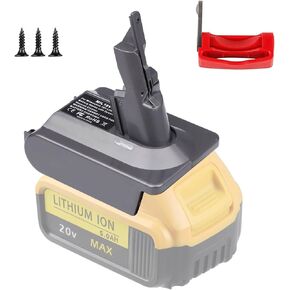 EID Adapter for Dyson V7 Vacuum Cleaner for Dewalt 20V Battery DW20V7 Convert to V7 Animal, Motorhead Pro, Trigger, Car+Boat, Absolute, Fluffy, Mattress, with Trigger Lock