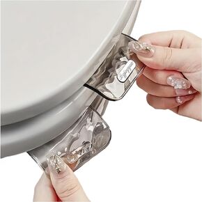 Toilet seat handle,Toilet seat lifter,Toilet handle, lifters and other toilet accessories including round toilet seats, suitable for home, office and kids,2pcs,OURJIA(2)