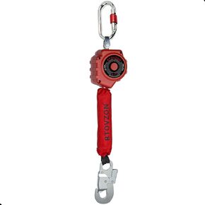 6FT Web Self Retracting Lifeline, Swivel Top Self Retractable Safety Lanyard, RTOVZON No Tangle Lightweight Housing SRL, Fall Arrest Protection PPE Gear, OSHA/ANSI Compliant