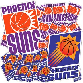 Desert Cactus Phoenix Suns Sticker NBA Officially Licensed Vinyl Decal Laptop Water Bottle Car Scrapbook (Vintage Sheet)