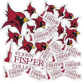 Desert Cactus St. John Fisher College Sticker SJFC Cardinals Vinyl Decals Laptop Water Bottle Car Scrapbook Sheet T1 (Type 1-1)