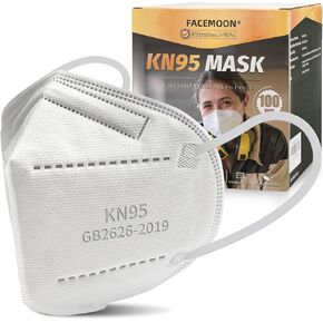 KN95 Face Mask Disposable Adults - 100 Pack Adjustable KN95 Mask 5 Layer Protection Breathable Comfortable Respirator Women Men KN95 Face Mask Individually Wrapped