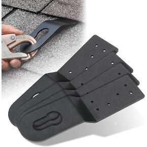 Permanent Roof Anchor for Hig Strength Aluminum Alloy Roof Safety Anchor for Roof Safety Equipment, Roofing Anchor Hitch Clip Connects To Wood Surfaces 4-Pack