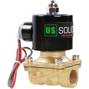 1/2" Brass Solenoid Valve - 24V AC Normally Open Electric Shut-off Solenoid valve, Viton Seal