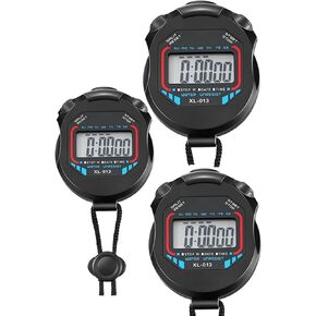 Waterproof Stopwatch Pack of 3pcs/lot Digital Handheld Multi-Function Professional Electronic Chronograph Sports Stopwatch Timer Stop Watch