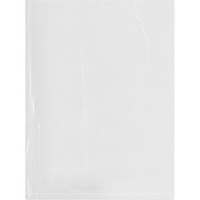 Plymor 6" x 8" (Pack of 100), 3 Mil Flat Open Clear Plastic Poly Bags