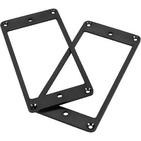 Electric Guitar Pickup Ring, Pickup Mounting Ring Musical Instrument Accessories 2Pcs for Guitar Pickups (Black)