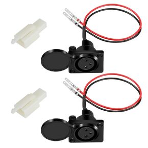 XLR Charging Port Charger Socket Compatible with Razor MX500 MX650 SX500 RSF650 Dirt Rocket Bike Electric Mobility Scooter Motorcycle Replacement Parts 3 Pin 2 Wire with Connector Plug 2Pcs