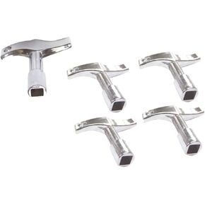 Performance Plus DK2-5 Deluxe Drum Key - Steel Die Cast Ergonomic Design - Bag of 5